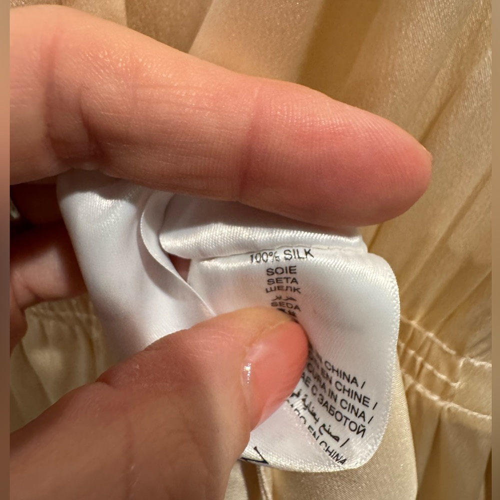 NWT Doen Alessandra ivory silk maxi dress - Picture 8 of 10